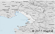 Silver Style 3D Map of Trieste