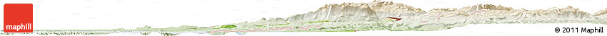 Physical Horizon Map of Trieste, lighten