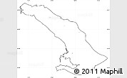 Blank Simple Map of Trieste, cropped outside, no labels