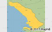 Savanna Style Simple Map of Trieste