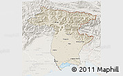 Shaded Relief 3D Map of Udine, lighten