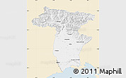 Classic Style Map of Udine, single color outside