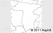 Blank Simple Map of Udine, no labels