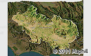 Satellite 3D Map of Frosinone, darken