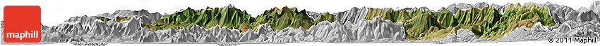 Satellite Horizon Map of Frosinone, lighten, desaturated