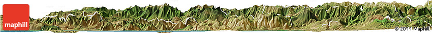 Satellite Horizon Map of Frosinone