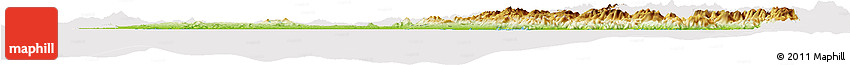 Physical Horizon Map of Lazio, cropped outside