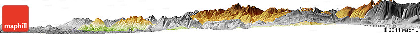 Physical Horizon Map of Rieti, desaturated