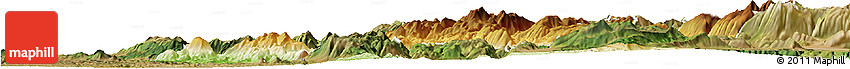 Physical Horizon Map of Rieti, satellite outside