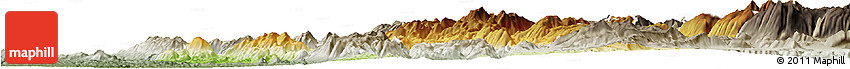 Physical Horizon Map of Rieti, semi-desaturated