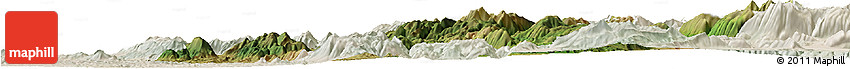 Satellite Horizon Map of Rieti, lighten
