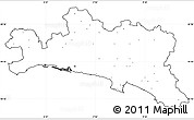 Blank Simple Map of Genova, cropped outside, no labels