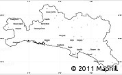 Blank Simple Map of Genova, cropped outside