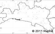 Blank Simple Map of Genova, no labels