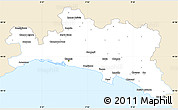 Classic Style Simple Map of Genova, single color outside