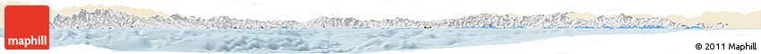 Classic Style Horizon Map of Liguria, single color outside