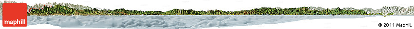 Satellite Horizon Map of Liguria, lighten