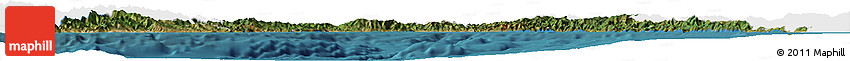 Satellite Horizon Map of Liguria, single color outside