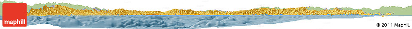 Savanna Style Horizon Map of Liguria, single color outside