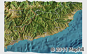 Satellite 3D Map of Imperia