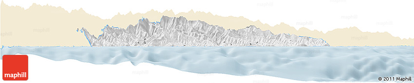 Classic Style Horizon Map of Imperia, single color outside