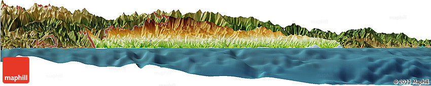 Physical Horizon Map of Imperia, satellite outside