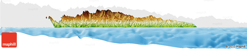 Physical Horizon Map of Imperia, single color outside