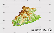 Physical Map of Imperia, cropped outside