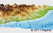 Physical Panoramic Map of Imperia