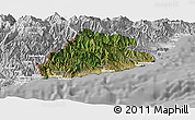 Satellite Panoramic Map of Imperia, lighten, desaturated