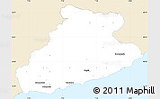 Classic Style Simple Map of Imperia, single color outside