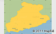 Savanna Style Simple Map of Imperia, single color outside