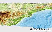 Physical Panoramic Map of Savona