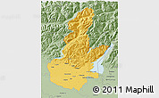 Savanna Style 3D Map of Brescia