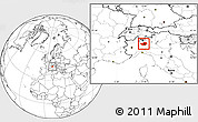 Blank Location Map of Milano