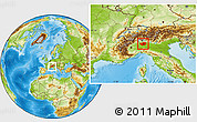 Physical Location Map of Milano