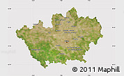 Satellite Map of Milano, cropped outside