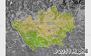 Satellite Map of Milano, desaturated