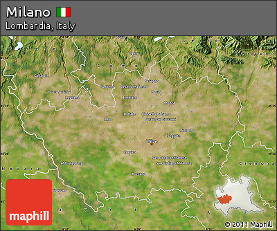 Satellite Map of Milano