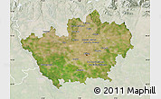 Satellite Map of Milano, lighten