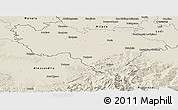 Shaded Relief Panoramic Map of Pavia
