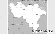 Gray Simple Map of Pavia