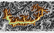 Physical 3D Map of Sondrio, desaturated