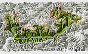 Satellite 3D Map of Sondrio, lighten, semi-desaturated
