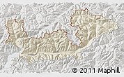 Shaded Relief 3D Map of Sondrio, lighten, semi-desaturated