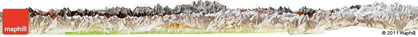 Physical Horizon Map of Sondrio, lighten