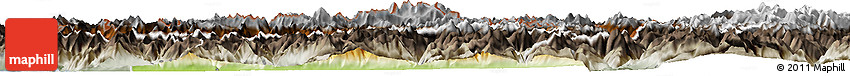 Physical Horizon Map of Sondrio, semi-desaturated