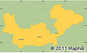 Savanna Style Simple Map of Sondrio, single color outside