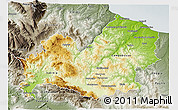 Physical 3D Map of Molise, semi-desaturated