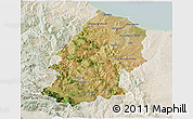 Satellite 3D Map of Campobasso, lighten